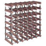 vidaXL Casier à bouteilles pour 42 bouteilles Marron Bois pin solide