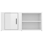 vidaXL Meubles TV 2 Pièces Blanc brillant 80x31 5x36 cm Bois d'ingénierie