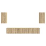 vidaXL Ensemble meuble TV 5 Pièces Chêne Sonoma Bois d'ingénierie