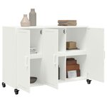 vidaXL Buffet blanc 100 5x39x72 cm acier