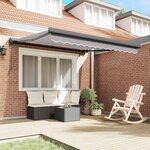 vidaXL Auvent Gris clair 350 x 250 x 165 cm Polyester et Aluminium