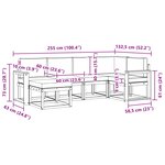 vidaXL Ensemble de canapés d'extérieur 6 pc Naturel et Anthracite
