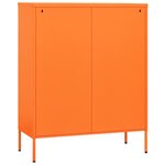 vidaXL Armoire de rangement Orange 80x35x101 5 cm Acier