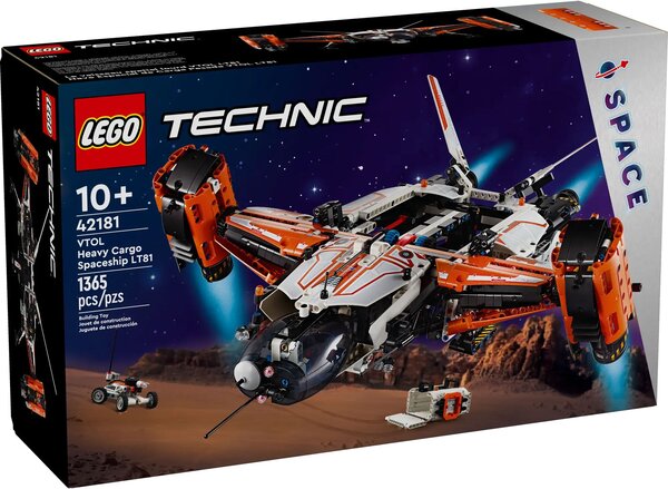 LEGO Technic - Vaisseau Spatial Cargo VTOL LT81 (42181) : Aventure Spatiale pour Enfants de 10 Ans et Plus