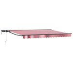 vidaXL Cadre de store manuel avec LEDs 4 × 3 5 m