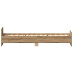 vidaXL Cadre de lit sans matelas chêne artisanal 90x200 cm
