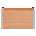 vidaXL Jardinière surélevée Marron 100 x 100 x 54 cm WPC et Aluminium