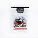 Carte de voeux noël pop up 3d - traineau du père noël - draeger paris