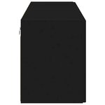 vidaXL Meuble TV mural 2 Pièces Noir 59 5 x 31 x 40 cm Bois d'ingénierie