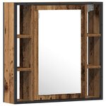 vidaXL Ensemble de mobilier de salle de bain avec étagère 2 Pièces Marron