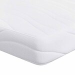 vidaXL Matelas Blanc 120 x 200 cm Tissu jacquard