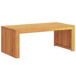 vidaXL Table d'appoint Huile Naturelle 90 x 45 x 35 cm