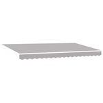 vidaXL Auvent Rétractable Gris clair et Blanc