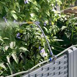 vidaXL Pots de jardin Gris clair 120 x 40 x 126 cm Acier