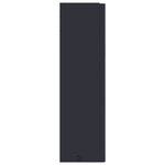 vidaXL Armoire de salle de bain à miroir avec LED gris 60x13x52 cm