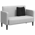 vidaXL Coussin de Dos Noir 45 x 24 x 50 cm tissu