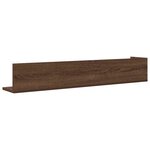 vidaXL Étagères murales 2 Pièces chêne marron 100x16 5x16 5 cm
