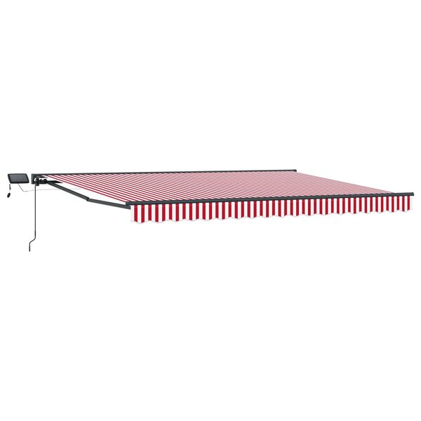 vidaXL Cadre de store manuel avec LEDs 5 × 3 5 m