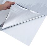 vidaXL Films solaires 5 Pièces effet réfléchissant statique argenté PVC