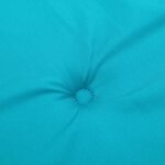 vidaXL Coussins de chaise de jardin lot de 4 turquoise 40x40x3cm tissu
