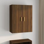 vidaXL Armoire murale suspendue Chêne marron 69 5x34x90 cm