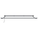 vidaXL Cadre de auvent manuel Réglable Anthracite 4 × 3 5 m Acier