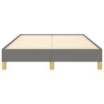 vidaXL Cadre de lit sans matelas gris foncé 120x200 cm tissu