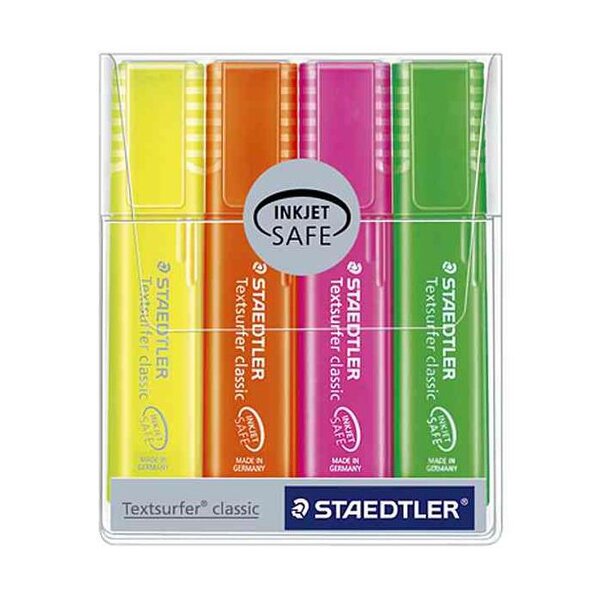 Textsurfer classic' translucide  étui de 4 staedtler