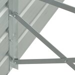 vidaXL Lit surélevé de jardin Acier galvanisé 480x80x77 cm Gris