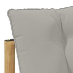 vidaXL Ensemble de canapés d'extérieur Bois d'Acacia Massif Blanc