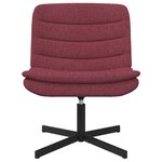 vidaXL Chaise pivotante Rouge bordeaux 63 x 75 x 76 cm tissu