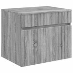 vidaXL Cabinet de Salle de Bain Mural Sonoma gris 59 x 44 5 x 50 cm