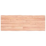 vidaXL Dessus de table bois massif traité bordure assortie