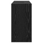 vidaXL Cabinet de Lavabo Chêne Noir 90x29x55 cm Bois d'Ingénierie