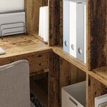 vidaXL Bureau d'angle Bois ancien 101.5 x 149.5 x 149.5 cm