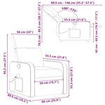 vidaXL Fauteuil de massage inclinable Noir Similicuir