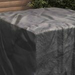 vidaXL Housse pour mobilier d'extérieur Noir 100 x 100 x 70 cm 600D