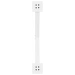 vidaXL Pieds de table à manger en forme de X  2 pièces  blanc  70 x (72-73) cm  acier