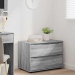 vidaXL Armoire de rangement Gris Sonoma 80 x 48 x 57 cm