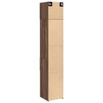 vidaXL Armoire de rangement mince chêne marron 40x42 5x225 cm