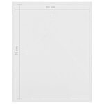 vidaXL Cadres photo 3D 3 Pièces Blanc 28x35 cm pour photos 4x(10x15 cm)