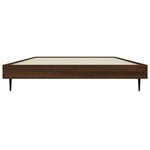 vidaXL Cadre de lit sans matelas chêne marron 90x190cm bois ingénierie