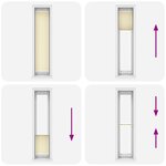 vidaXL Store plissé crème 45x200 cm largeur du tissu 44 4 cm polyester