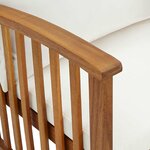 vidaXL Salon de jardin 2 Pièces avec coussins bois d'acacia solide