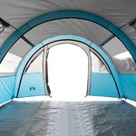 vidaXL Tente de camping tunnel 4 personnes bleu imperméable