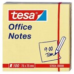 Bloc 'Office Notes' repositionnables  75 x 75 mm  jaune TESA