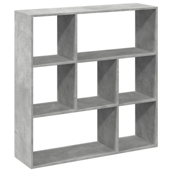 vidaXL Étagère séparatrice de pièce gris béton 102x29x103 5 cm