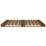 vidaXL Lit de palette sans matelas marron miel 140x190 cm bois massif