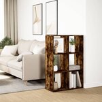 vidaXL Étagère séparatrice de pièce chêne fumé 69 5x29x103 5 cm