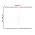 vidaXL Couverture pour plantes Transparent 4 x 8 m PE